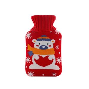 Incalzitor de maini, Ursulet, 1 litru, asigura caldura suficienta pentru perioade lungi de timp, Sticla se umple cu apa calda pana la 80