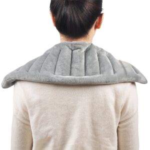 Perna, Termica, pentru Umeri, cu incalzire la microunde, 56 cm x 16 cm, din poliester si bumbac pentru un confort maxim,  este umpluta cu ingrediente naturale precum lavanda, pelin, semint