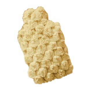 Incalzitor de maini, Pufos, galben, 1000 ml, PVC de inalta calitate, acoperit cu material plusat, 26 cm x 16.5 cm, model ananas, atragator si functional