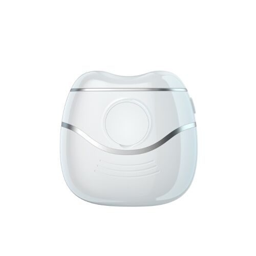 Pila, pentru unghii, Alb cu accente metalice, Portabil si usor de transportat, Compact si ergonomic, usor de manevrat 131846095