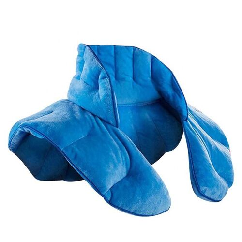 Pernuta pentru umeri, cu incalzire la microunde, 53 x 32 cm, Compozitie din poliester si bumbac pentru un confort maxim, Pietre medicinale, lavanda, seminte de in si menta, pentru benefic