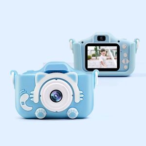 Camera foto copii Smart Fun HD albastru, aparat foto digital, rezolutie HD, efecte speciale, video, ecran color, compacta, rezistenta la socuri, gadget interactiv, Include card SD 64 GB 131846431 - Ajándék kütyü