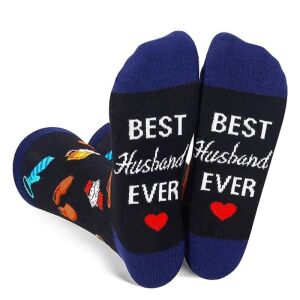 Boldog zokni férjeknek, Best Husband EVER, Univerzális méret: 40-44