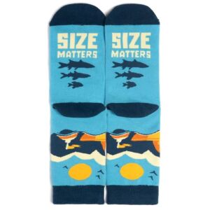 Vicces zokni, horgászoknak, A méret számít, Univerzális méret: 40-44