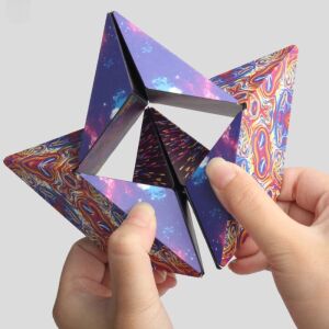 Mágneses interaktív játék, Magic Cub Magnetix, Háromdimenziós geometria, 70 alakzat, 6 cm