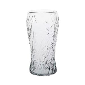 Pahar, de bere, Twisted, transparent, din sticla, 16 x 6.5 x 7.5 cm, perfect si pentru alte tipuri de bauturi