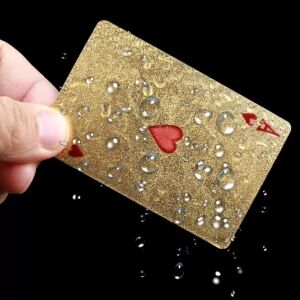 24K aranyozott játékkártyák és elegáns fadoboz