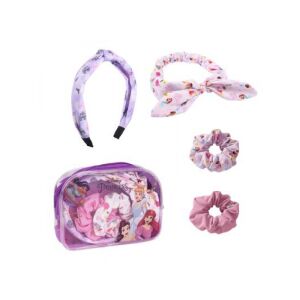 Szépségszett DISNEY PRINCESS 4db (fejpánt, hajgumi, hajgumi), 2500001947 131876013 - Fejpánt, fejkendő