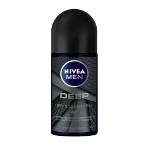 Nivea Men Deep Antitranspirant Roll-on Deodorant, 50ml, 48h Schutz - Kunst & Hobby