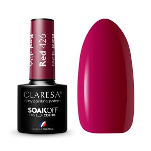 Claresa Red 426 UV/LED Gel Nagellack, rote Farbfeld - Claresa