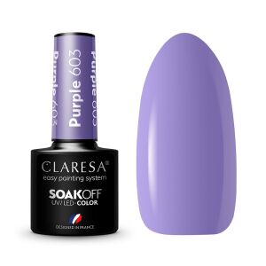 Claresa Purple 603 Gel-Nagellack mit Farbmuster - Gel-Lack