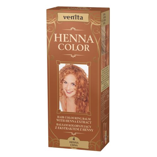 Venita Henna Color hajfestő balzsam henna kivonattal, 4-es árnyalat