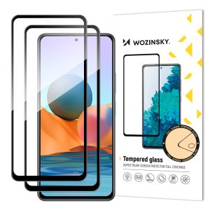 Szkło Wozinsky Full Glue na Xiaomi Redmi Note 12 Pro+ / Note 12 Pro / Note 12 5G / Note 12 / Note 10 Pro - czarne (2 szt.) 131896642 - Wozinsky