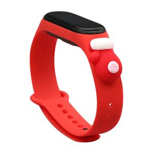 Xiaomi Mi Band 4/3 Weihnachten Rotes Silikonarmband mit Handschuhdesign - Xiaomi Smartes Uhrenarmband