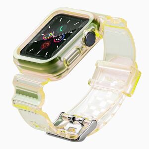 Curea pentru Apple Watch, Hurtel, 38 mm, Galben 131897522 - Apple Curea ceas inteligent