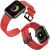 Apple Watch Pánt PIROS (7/6/5/4/3/2/SE - 45/44/42mm) - Elegáns Óraszíj Karkötő Stílusban 131900625