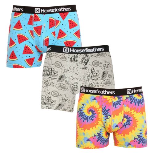3PACK férfi boxeralsó Horsefeathers Sidney (AM70Y164BD) M 131906477