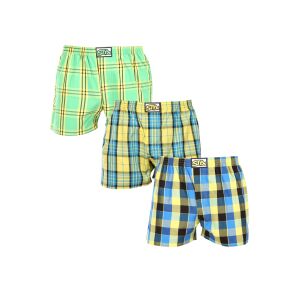 3PACK férfi bő szárú boxeralsók Styx klasszikus gumipánt többszínű (3A100215) XXL 131907219 - Férfi ruházat