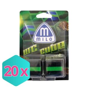 Milo Cube wc-kocka tartályhoz fenyő 2x50g KARTON - 20 csomag 131909465 - WC illatosító
