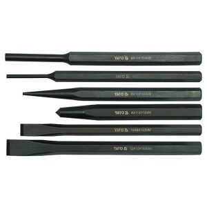 YATO 6 darabos lyukasztó és véső készlet fémmegmunkáláshoz - Yato