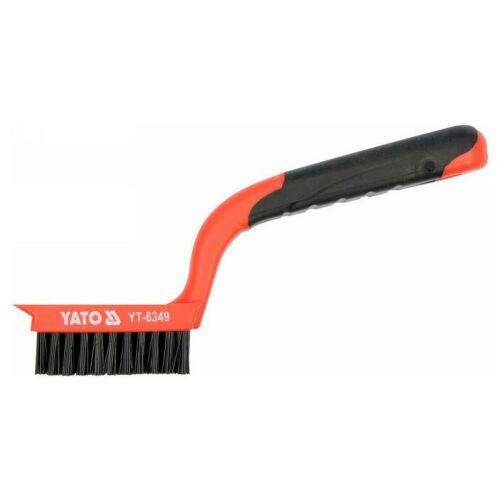 YATO Drótkefe 5 soros műanyag nyéllel nylon 180 mm 131911864