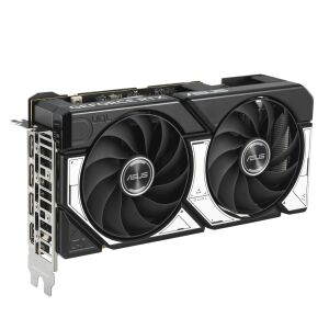 Placă grafică ASUS Dual GeForce RTX 5060 OC Edition Vedere frontală unghiulară - ASUS Plăci video