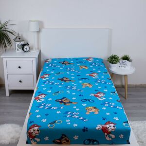 Cearceaf cu elastic Paw Patrol Hello Adventure pe pat, 90x200 cm, lenjerie de pat pentru copii - Mancs Őrjárat
