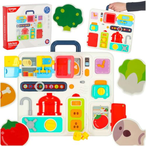HUANGER Kitchen Training Board with toy food accessories