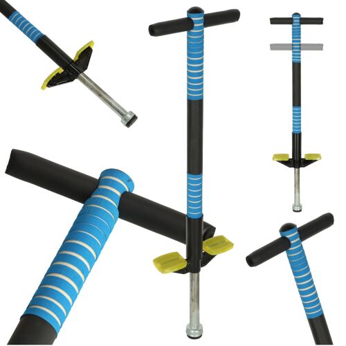 Adjustable pogo jumping pole blue