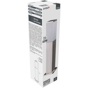 Avide kültéri álló lámpa Panama 1xE27 500mm IP44 Szatén Nikkel 135947323 - Zewnętrzna lampa podłogowa