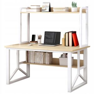 Computer-Schreibtisch aus hellem Eichenholz für Laptop, Spieltisch, modern, 120 cm