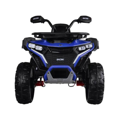 Kék 12V-os elektromos ATV quad gyerekeknek, elölnézet