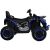 Oldalnézet a kék és fekete Gyermek 4x4 elektromos quad
