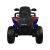 Hátsó nézet a kék és fekete Gyermek 4x4 elektromos quad