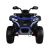 Elölnézet a kék Gyermek 4x4 elektromos quad