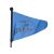 Kék sport zászló kiegészítő gyermek járművekhez