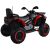 Oldalnézet a piros, 4x4-es akkumulátoros gyermek quad