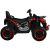 Oldalnézet a piros, 4x4-es akkumulátoros gyermek quad