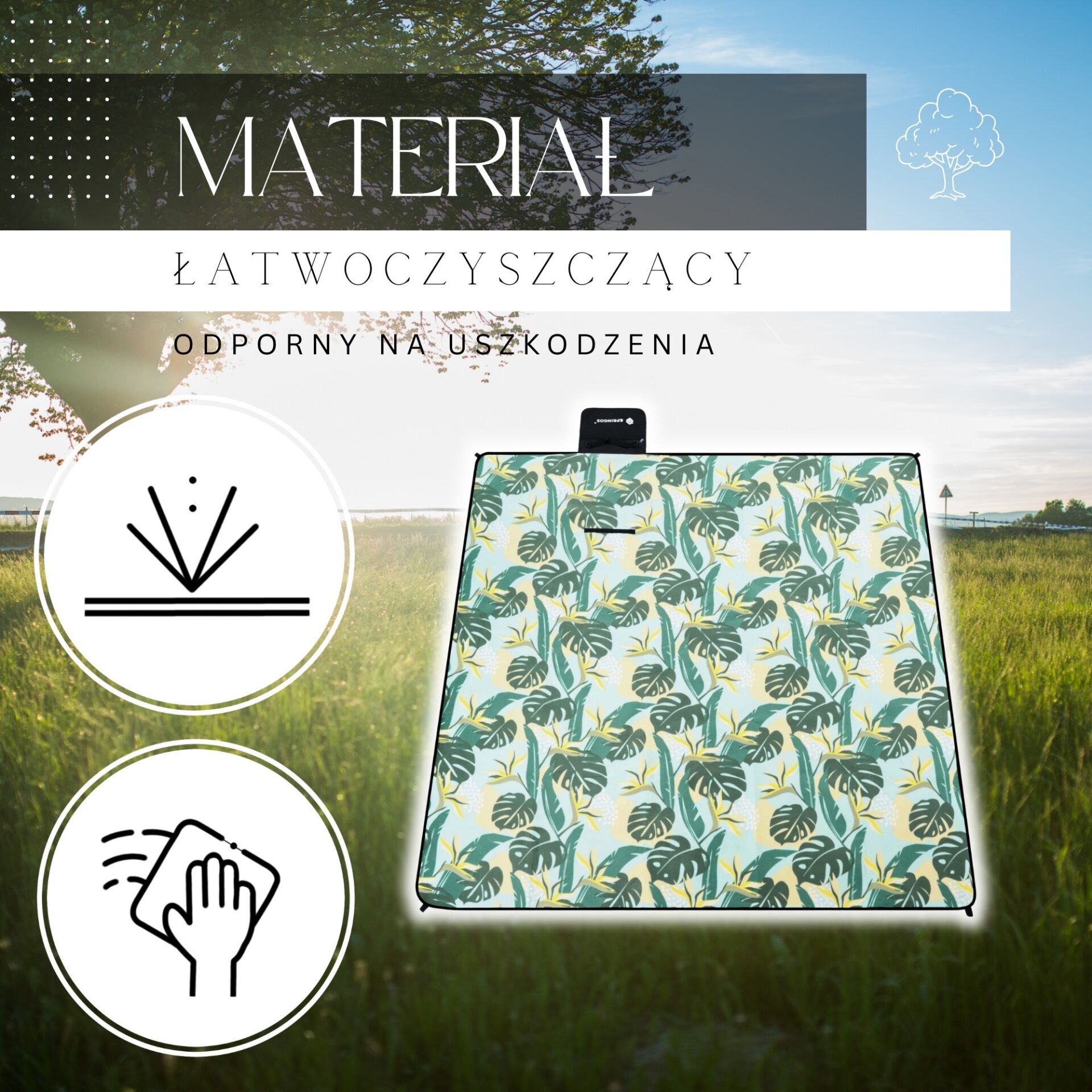 Pm052 piknik szőnyeg 200 x 200 cm