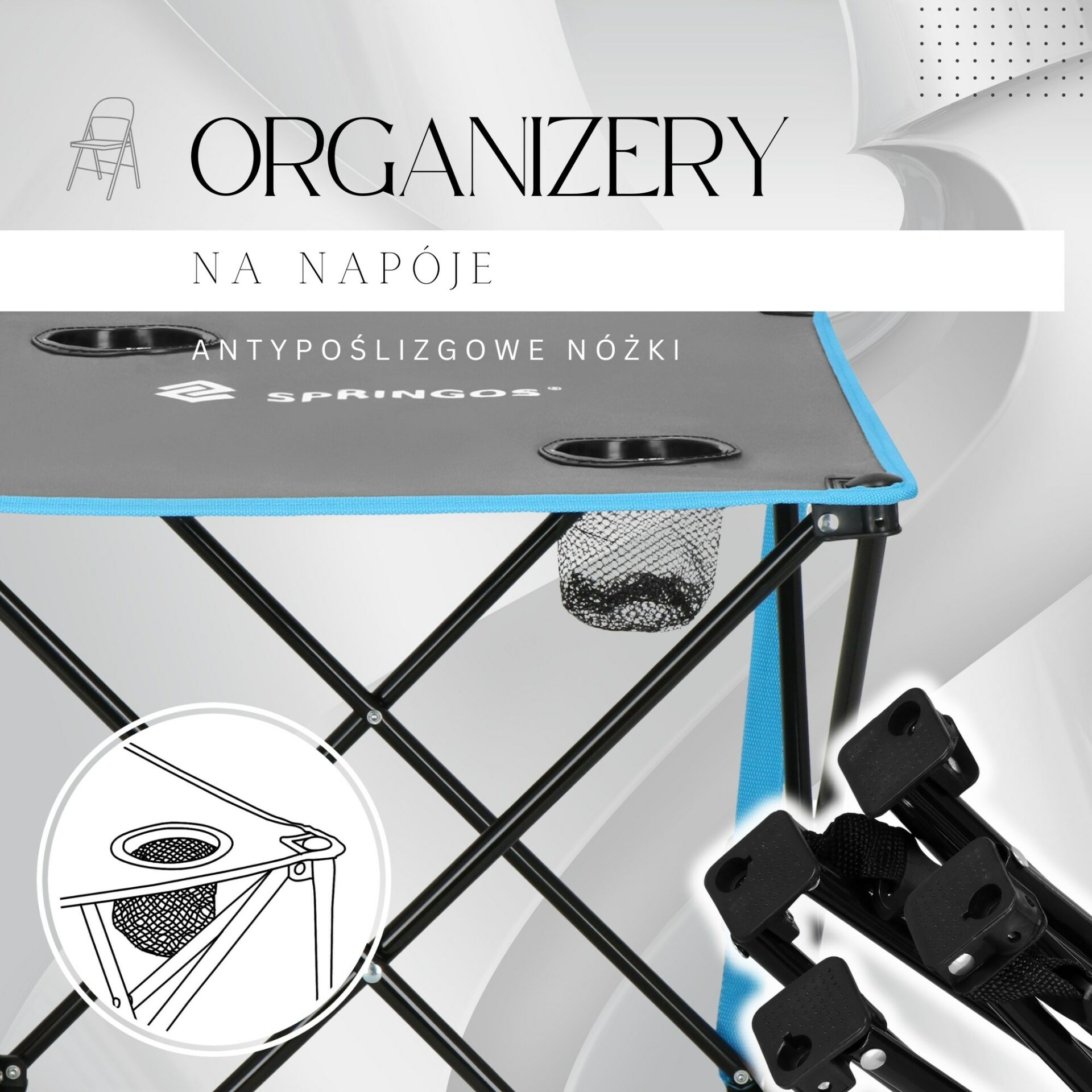 Cs0165 turisztikai asztal + szék garnitúra