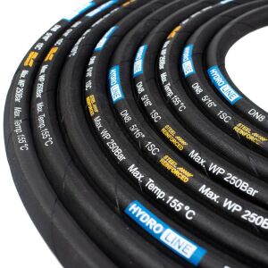 Vysokotlaková hadica Premium Line odolná voči vysokým teplotám pre umývačky Karcher HD HDS 50 m, s prípojkou M22xM22, DN8 250BAR 155 °C 135977164 - Hydroline Príslušenstvo k vysokotlakovému čističu