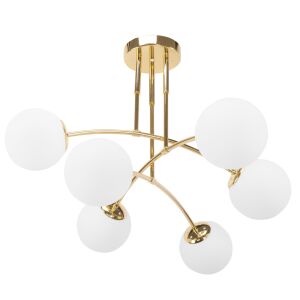 LAMPA WISZĄCA SUFITOWA ZŁOTA APP1577-6C