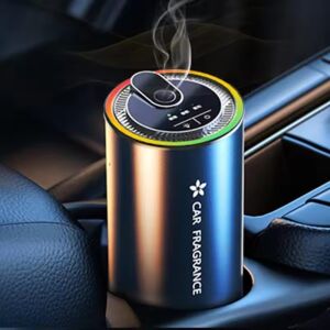 ABYZ™ Autós aromaterápiás diffúzor automatikus indukcióval és színes hangulatvilágítással az autó pohártartójában - Autóillatosító