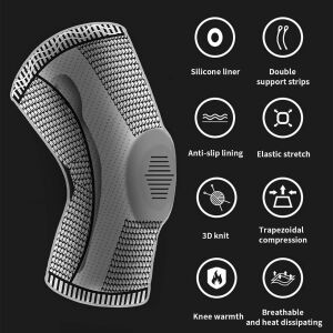 Комплект от 2 наколенки Gmrety, текстилни, сиви, размер M 136159114 - Безопасност и здраве при работа