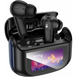 Căști bluetooth wireless HOCO cu ecran tactil TWS ANC + ENC EQ21 negru 144902457 - Hoco Headseturi