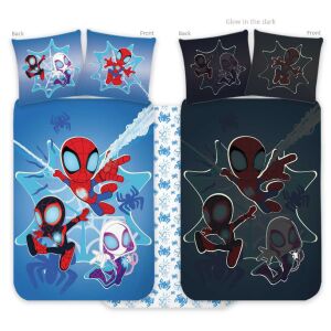 Pókember Spidey sötétben világító gyerek, ovis ágyneműhuzat 100x135cm, 40x60cm 131976655