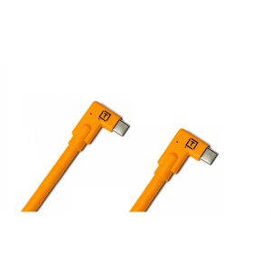 Tether Tools TetherPro Dual Right-Angle USB-C kábel Narancs 131978371 - Adatkábel