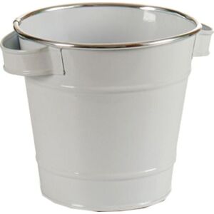 Ghiveci 8430852490933 Metal Cu mânere Argintiu Alb 131982202 - Unelte de grădină