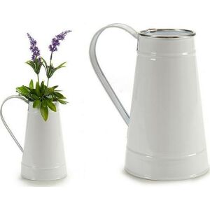 Ghiveci Argintiu Metal Alb 11,5 x 18,5 x 17 cm 131985119 - Ghiveci