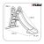 Tobogan acvatic Feber Slide 10 (193 x 95 x 193 cm) 131985591